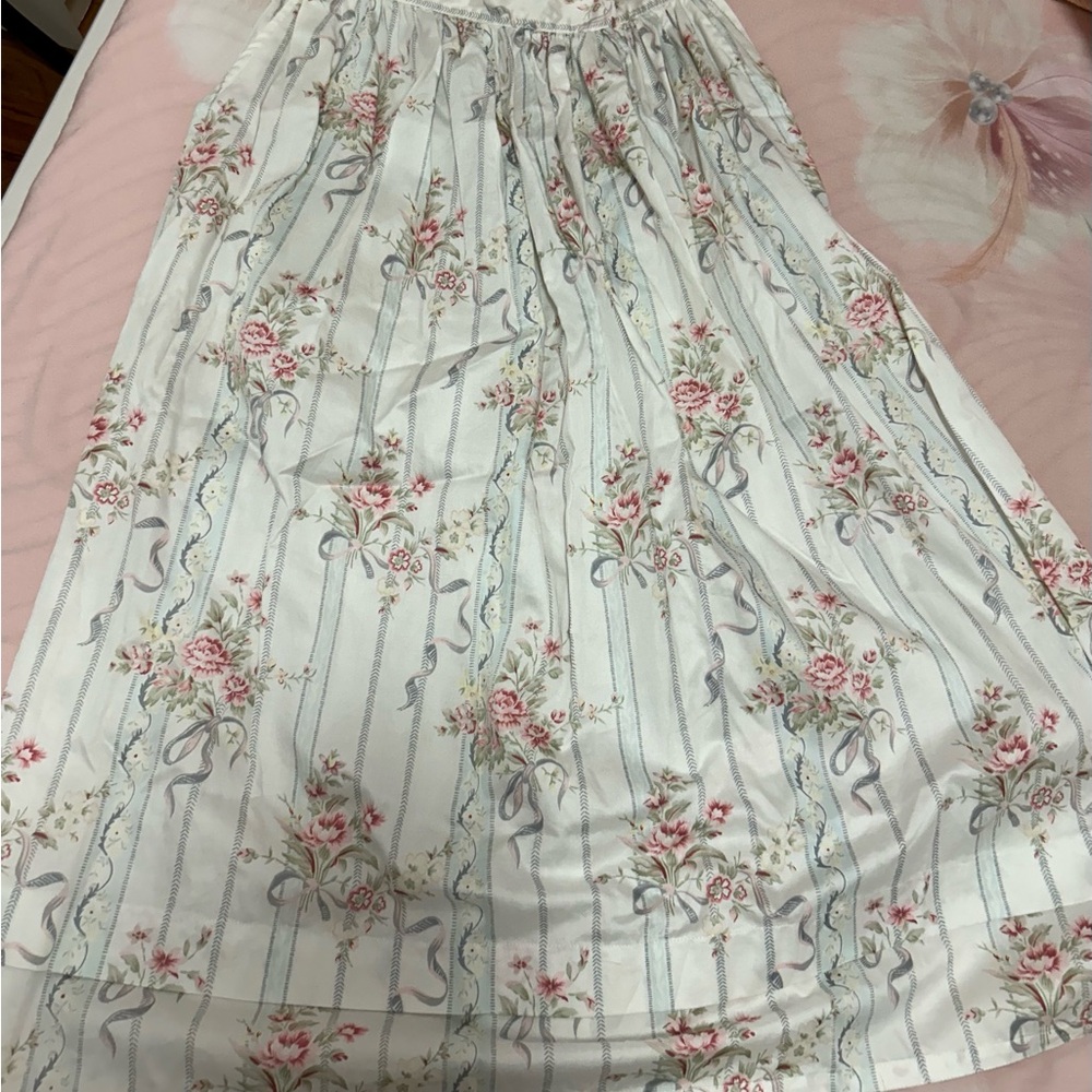 Vintage Floral Bow Maxi Skirt - Picture 3 of 7